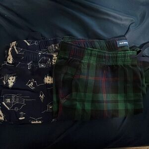 Bundle of 2 Mens Old Navy Flannel Sleep Joggers